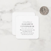 愛する記憶の記念のモダンシンプル ノートカード (正面/裏面インサイチュ)