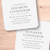 愛する記憶の記念のモダンシンプル ノートカード