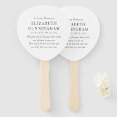 愛する記憶の記念のモダンシンプル ハンドファン (正面&裏面)