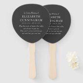 愛する記憶の記念のモダンシンプル ハンドファン (正面&裏面)