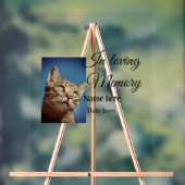 愛する記憶の記念の記念にペット名を追加 アクリルサイン (ニュートラル)