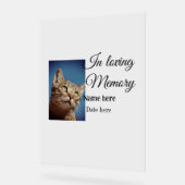 愛する記憶の記念の記念にペット名を追加 アクリルサイン (傾斜)