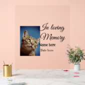 愛する記憶の記念の記念にペット名を追加 アクリルサイン (ウェディング)