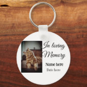 愛する記憶の記念の記念にペット名を追加 キーホルダー (裏面)