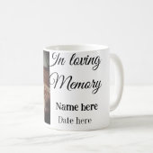 愛する記憶の記念の記念にペット名を追加 コーヒーマグカップ (正面右)