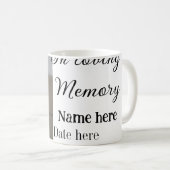 愛する記憶の記念の記念にペット名を追加 コーヒーマグカップ (正面右)