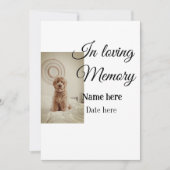 愛する記憶の記念の記念にペット名を追加 シーズンカード (正面)