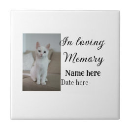 愛する記憶の記念の記念にペット名を追加 タイル