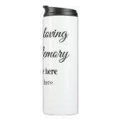 愛する記憶の記念の記念にペット名を追加 タンブラー (回転右)