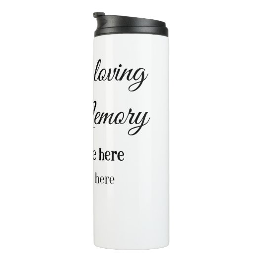 愛する記憶の記念の記念にペット名を追加 タンブラー (回転右)