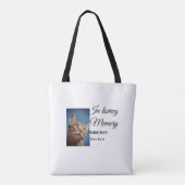 愛する記憶の記念の記念にペット名を追加 トートバッグ (裏面)