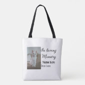 愛する記憶の記念の記念にペット名を追加 トートバッグ (裏面)
