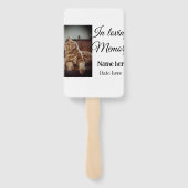 愛する記憶の記念の記念にペット名を追加 ハンドファン (裏面)