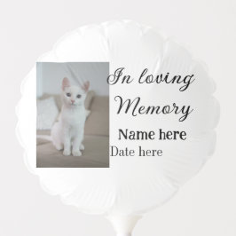 愛する記憶の記念の記念にペット名を追加 バルーン