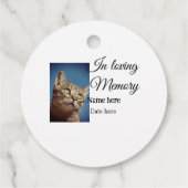 愛する記憶の記念の記念にペット名を追加 フェイバータグ (裏面)