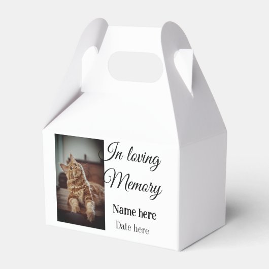 愛する記憶の記念の記念にペット名を追加 フェイバーボックス (正面サイド)