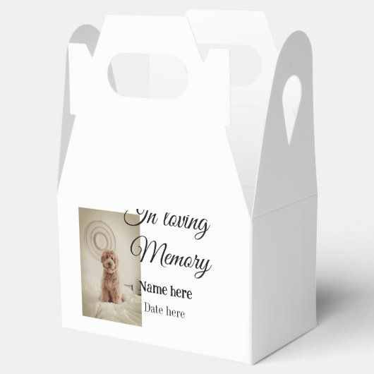 愛する記憶の記念の記念にペット名を追加 フェイバーボックス (オープン)