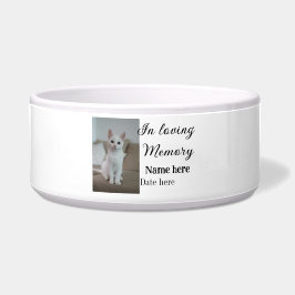 愛する記憶の記念の記念にペット名を追加 ボウル