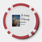 愛する記憶の記念の記念にペット名を追加 ポーカーチップ (裏面)