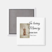 愛する記憶の記念の記念にペット名を追加 マグネット (正面/裏面)