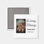 愛する記憶の記念の記念にペット名を追加 マグネット (正面/裏面)