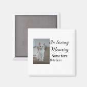 愛する記憶の記念の記念にペット名を追加 マグネット (正面/裏面)