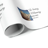 愛する記憶の記念の記念にペット名を追加 ラッピングペーパー (ロールコーナー)