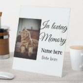 愛する記憶の記念の記念にペット名を追加 台座サイン (インサイチュ)