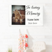 愛する記憶の記念の記念にペット名を追加 横断幕 (インサイチュ)