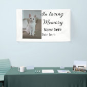 愛する記憶の記念の記念にペット名を追加 横断幕 (トレードショー)