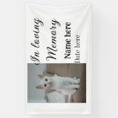 愛する記憶の記念の記念にペット名を追加 横断幕 (縦)