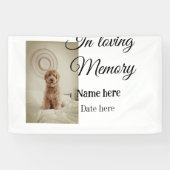 愛する記憶の記念の記念にペット名を追加 横断幕 (横)