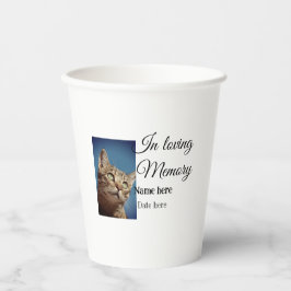 愛する記憶の記念の記念にペット名を追加 紙コップ