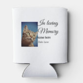 愛する記憶の記念の記念にペット名を追加 缶クーラー (裏面)