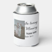 愛する記憶の記念の記念にペット名を追加 缶クーラー (缶裏面)
