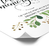 愛する記憶の記念ろうそく 燃える看板 ポスター (角)