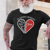 愛する記憶の記念ハートパーソナライズされた Tシャツ