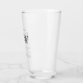 愛する記憶の記念モダン引用文の葉 タンブラーグラス (左)