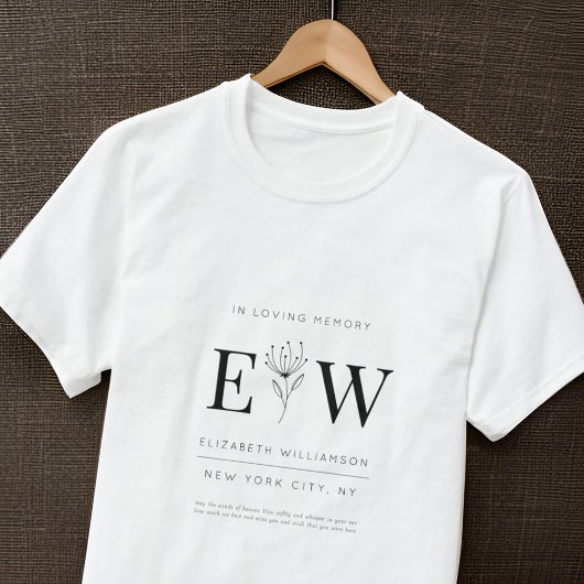 愛する記憶の記念モダン引用文の葉 Tシャツ