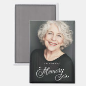 愛する記憶の記念写真の書道 マグネット (正面/裏面)