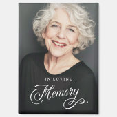 愛する記憶の記念写真の書道 マグネット (正面)