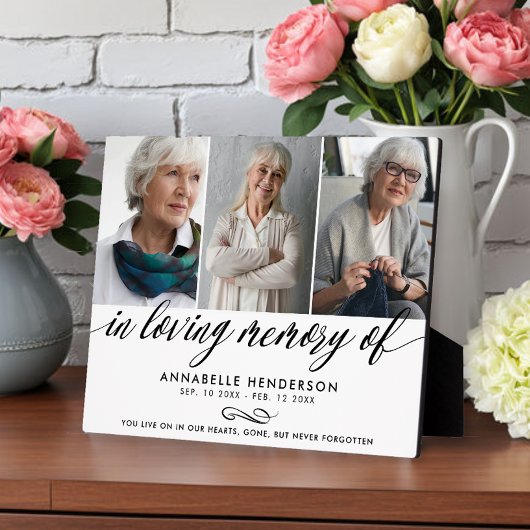 愛する記憶の記念写真コラージュ フォトプラーク