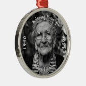 愛する記憶の記念撮影誕生死の金属 メタルオーナメント (右)