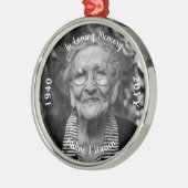 愛する記憶の記念撮影誕生死の金属 メタルオーナメント (左)