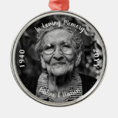 愛する記憶の記念撮影誕生死の金属 メタルオーナメント (正面)