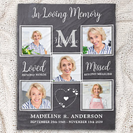 愛する記憶の記憶でカスタム写真5 フリースブランケット