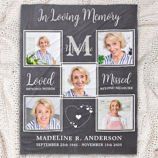 愛する記憶の記憶でカスタム写真5 フリースブランケット