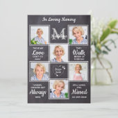 愛する記憶の記憶の写真葬儀悔やみや弔慰 サンキューカード (スタンド正面)