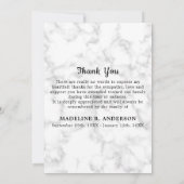 愛する記憶の記憶フォト悔やみや弔慰葬儀 サンキューカード (裏面)