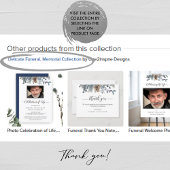 愛する記憶の赤面フローラ，葬儀の写真 ゲストブック